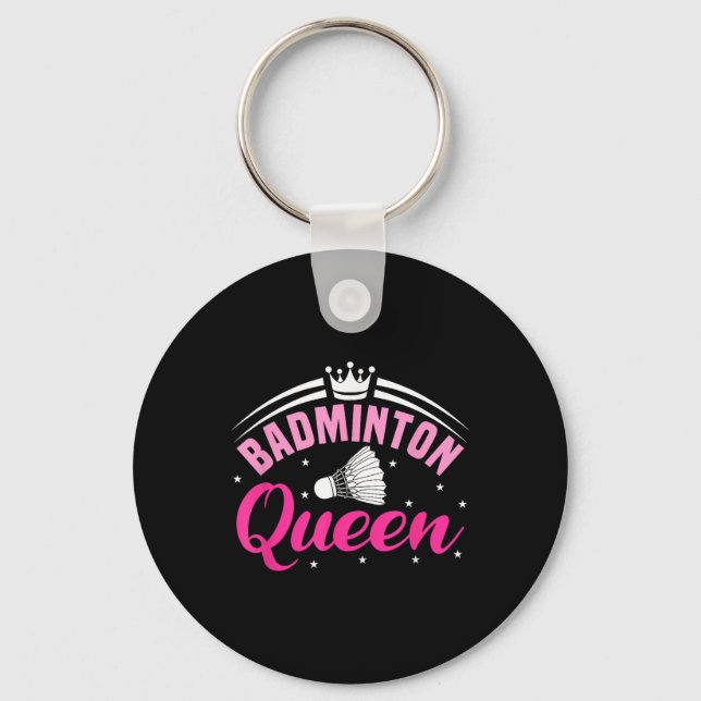 Badminton Queen  Key Ring (Front)