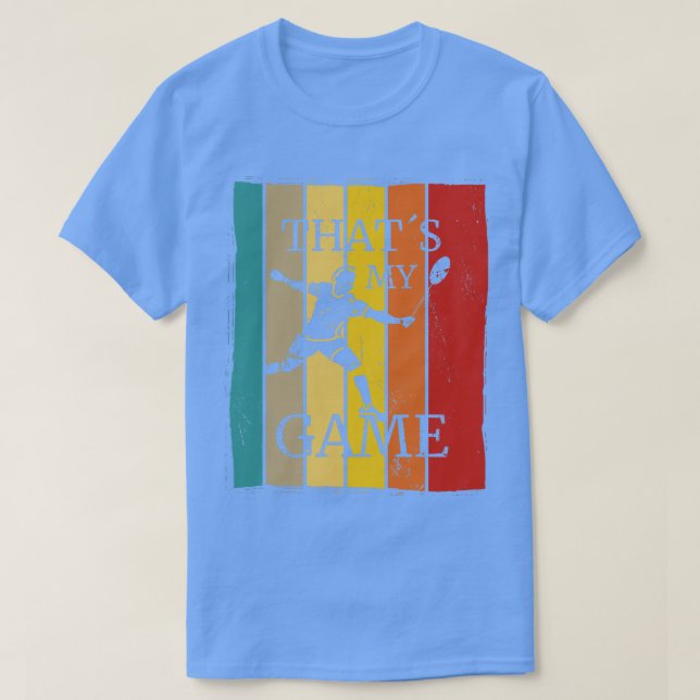 Badminton Quotes Retro T-Shirt (Design Front)