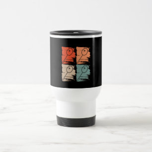 Badminton Racket Badminton Retro Travel Mug