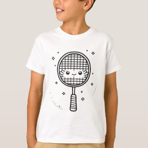 Badminton Racket Comic Shuttle T-Shirt