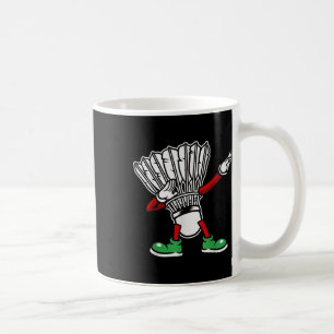 Badminton Racket Dabbing Shuttle Player Badminton Coffee Mug