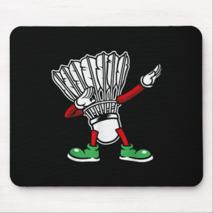 Badminton Racket Dabbing Shuttle Player Badminton  Mouse Pad