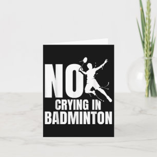 Badminton Racket No Crying Shuttle Player Badminto Card