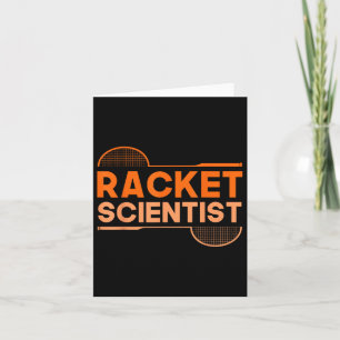 Badminton Racket Scientist Shuttle  Card