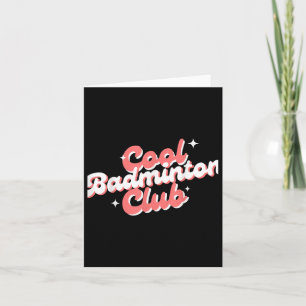 Badminton Racket Shuttle Sports Club Player  Card