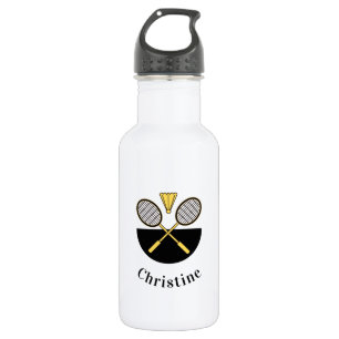 Badminton Rackets Birdie & Girls Name Sport Design 532 Ml Water Bottle