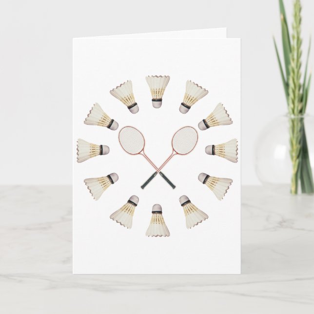 Badminton Rackets Card (Front)