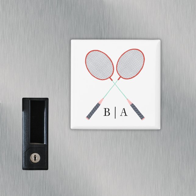Badminton Rackets Custom Monogrammed Magnet (Badminton Rackets Custom Monogrammed Magnet
)