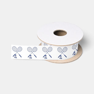 Badminton Rackets Shuttlecock Birdie Gift Satin Ribbon