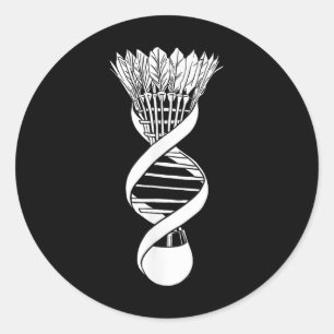 Badminton - Racquet Court Racket Shuttle Its In My Classic Round Sticker