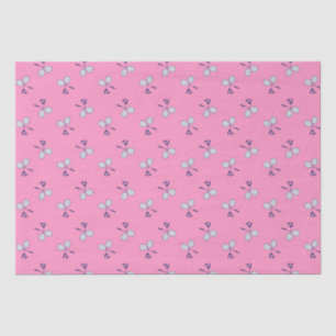 Badminton Racquet Pattern Pink Tissue Paper