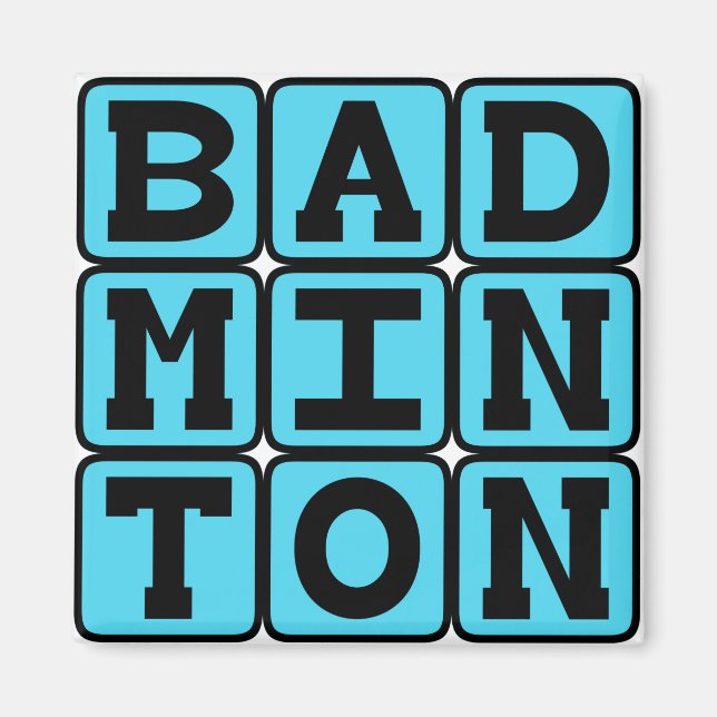 Badminton, Racquet Sport Magnet (Front)