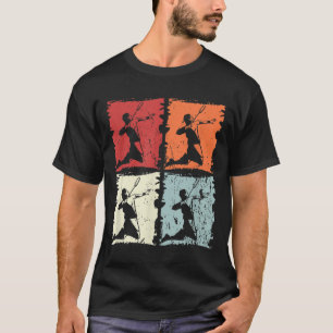 Badminton Retro Badminton Player, Shuttle T-Shirt