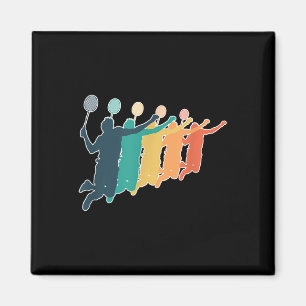 Badminton Retro Racket  Magnet
