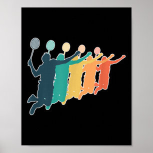 Badminton Retro Racket  Poster