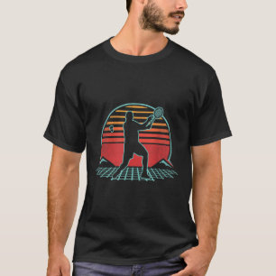 Badminton Retro Vintage 70s 80s Style Player Gift T-Shirt