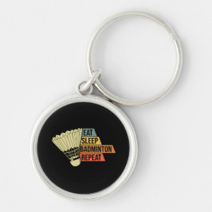 Badminton Retro Vintage Key Ring