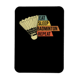 Badminton Retro Vintage Magnet