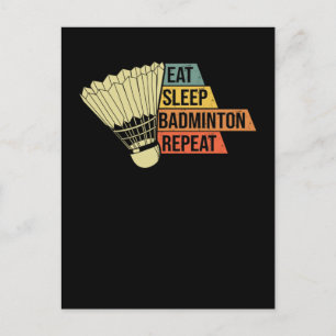 Badminton Retro Vintage Postcard