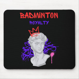 Badminton Royalty Greek Statue Champion Athlete Pl Mouse Pad