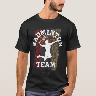 Badminton Serbia Net Games Player Badminton T-Shirt