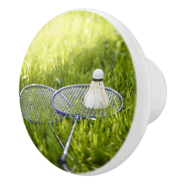 Badminton Set to Go Ceramic Knob (Right)