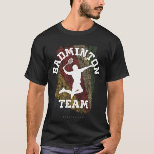 Badminton Seychelles Net Games Player Badminton T-Shirt