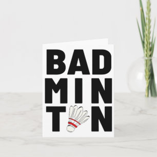 Badminton Shuttle 1  Card