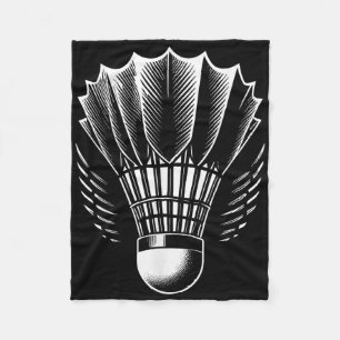 Badminton Shuttle Badminton Lover Fleece Blanket