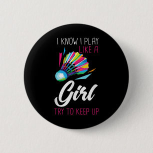 Badminton Shuttle Badminton Player Ball Sport Smas 6 Cm Round Badge