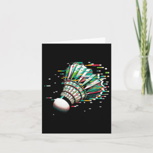 Badminton Shuttle  Card