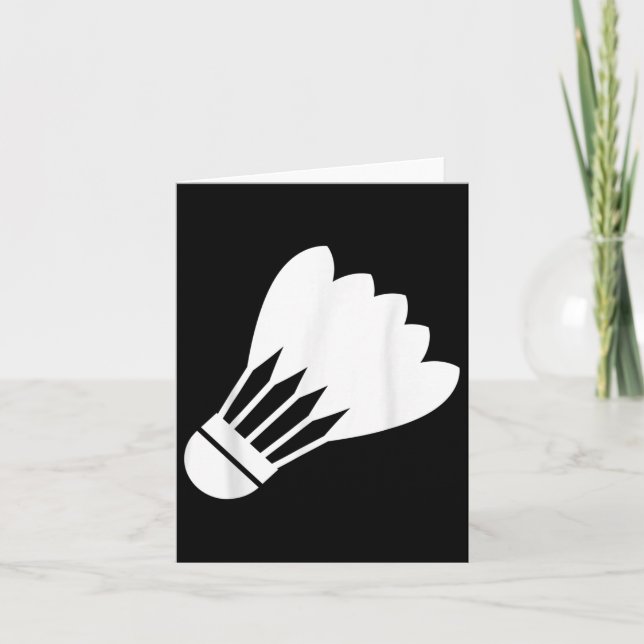 Badminton Shuttle Funny Sport Player Cool Gift  Card (Front)
