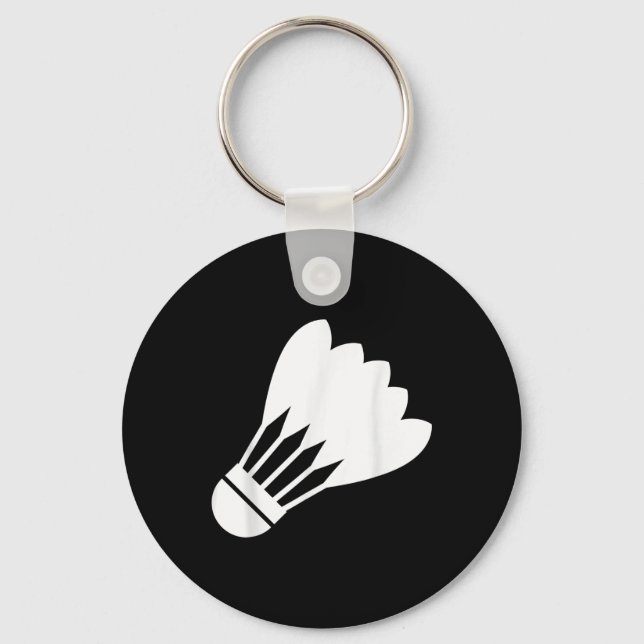 Badminton Shuttle Funny Sport Player Cool Gift  Key Ring (Front)