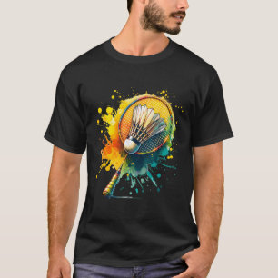 Badminton Shuttle Graphic  T-Shirt