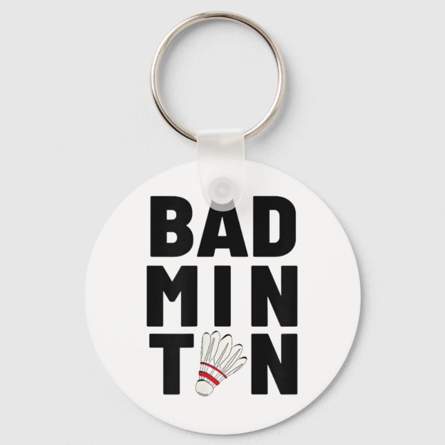 Badminton Shuttle  Key Ring (Front)