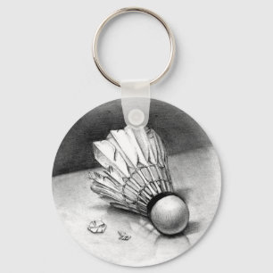 badminton shuttle keychain