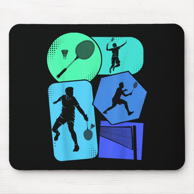 Badminton Shuttle Kids Boys Youth Men  Mouse Pad (Front)