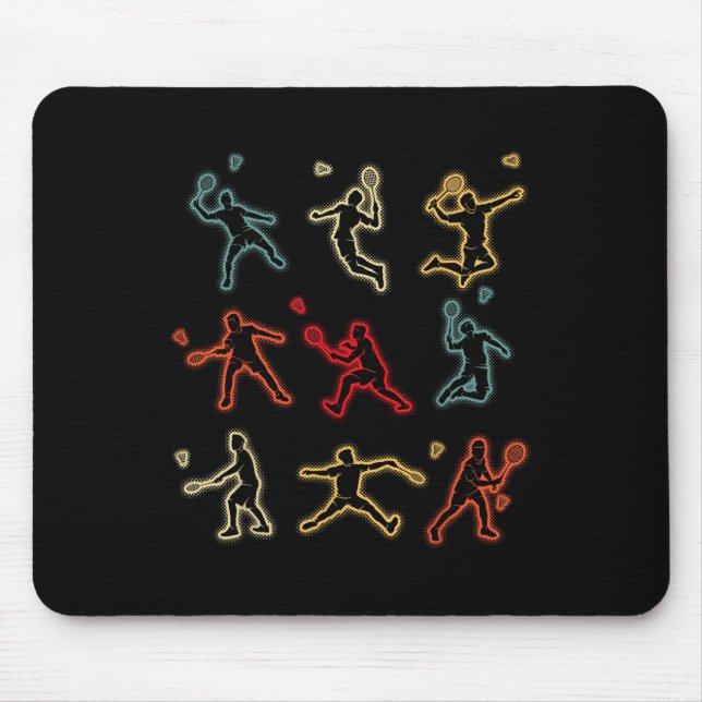 Badminton Shuttle Kids Youth Boys  Mouse Pad (Front)