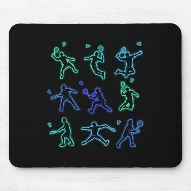 Badminton Shuttle Kids Youth Boys  Mouse Pad (Front)