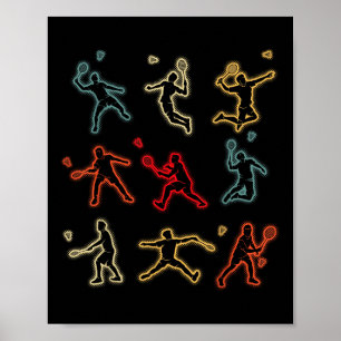 Badminton Shuttle Kids Youth Boys Poster