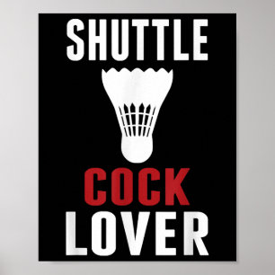 Badminton Shuttle Lover Funny Badminton Mum Dad Poster