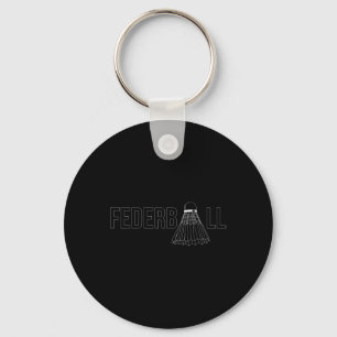 Badminton Shuttle Player Coach Trainer  Key Ring