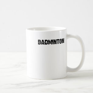 Badminton Shuttle Player - Team Racquet Ekg Heartb Coffee Mug