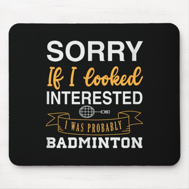 Badminton Shuttle Racket Badminton Player 0  Mouse Pad (Front)