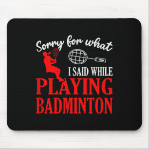 Badminton Shuttle Racket Badminton Player 1 Mouse Pad