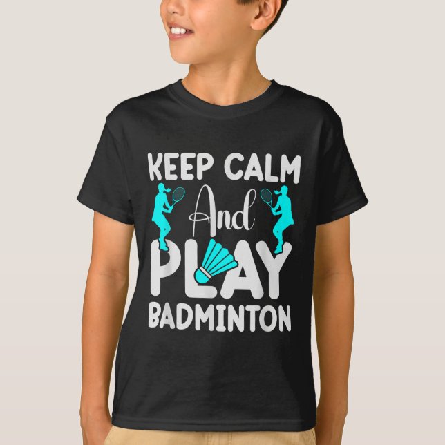 Badminton Shuttle Racket Badminton Player 3  T-Shirt (Front)
