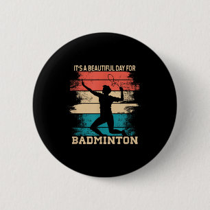 Badminton Shuttle Racket Badminton Player 6 Cm Round Badge