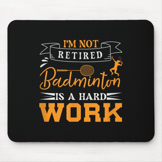 Badminton Shuttle Racket Badminton Player _9  Mouse Pad (Front)