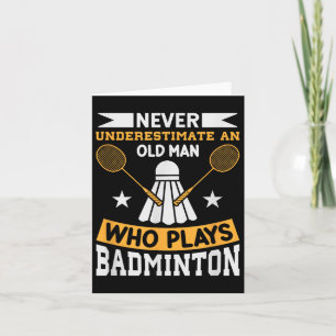 Badminton Shuttle Racket Badminton Player  Card