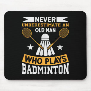 Badminton Shuttle Racket Badminton Player Mouse Pad
